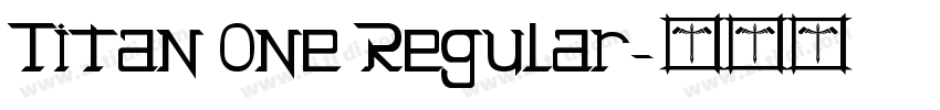 Titan One Regular字体转换